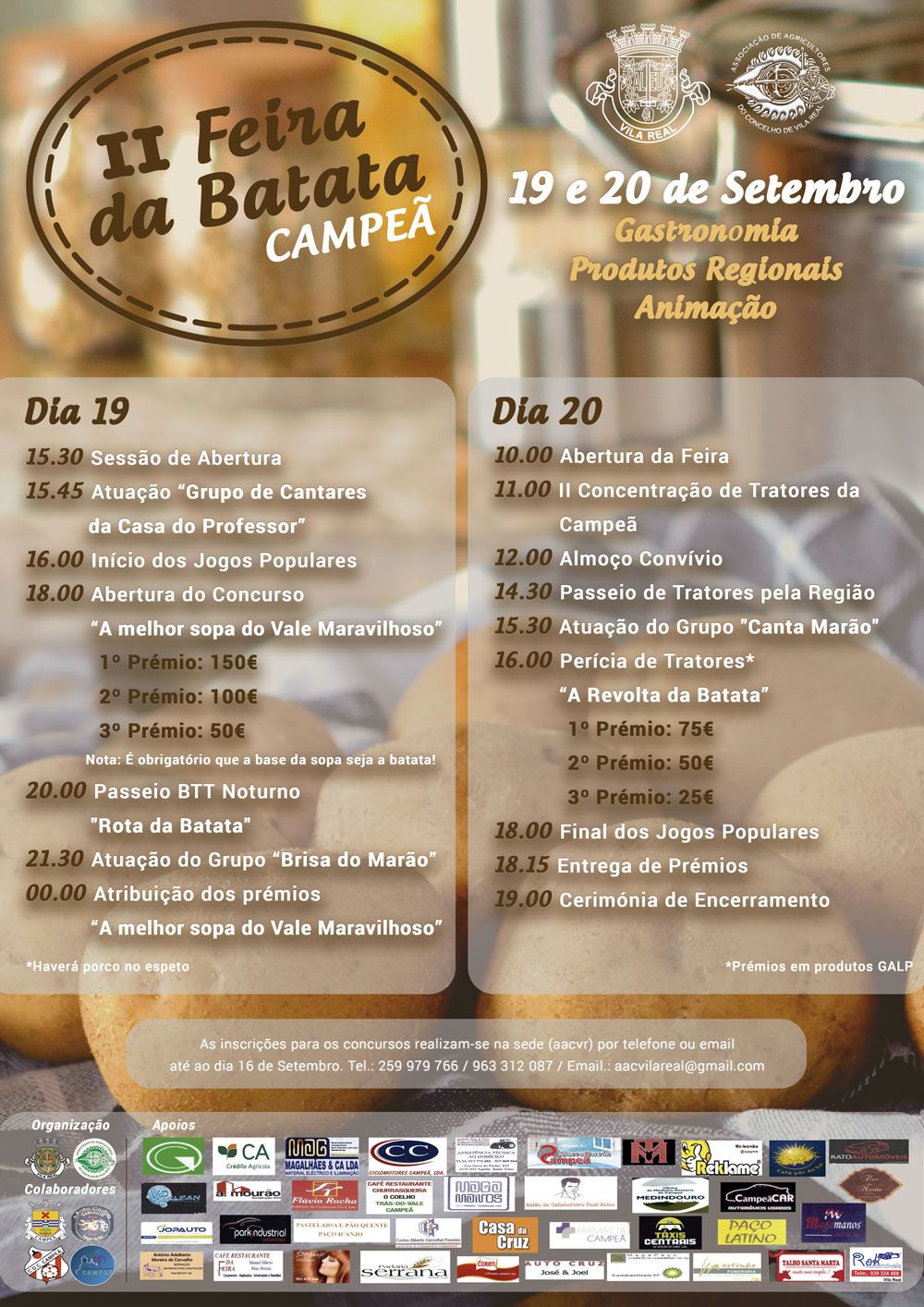 II FEIRA DA BATATA | CAMPEÃ 19 E 20 DE SETEMBRO