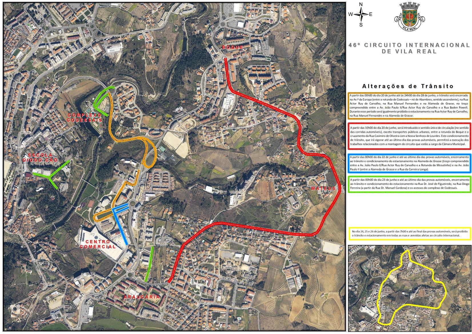 CIRCUITO INTERNACIONAL DE VILA REAL | CONDICIONAMENTOS DE TRÂNSITO