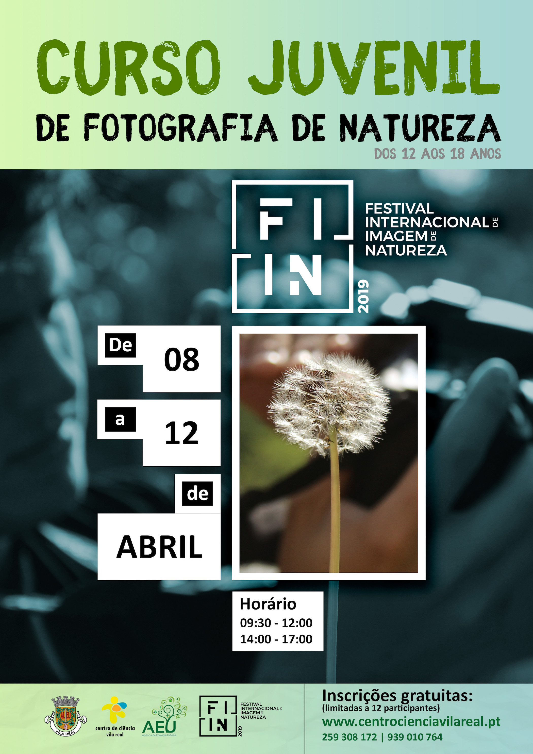 INSCRIÇÕES PARA O CURSO JUVENIL DE FOTOGRAFIA DE NATUREZA DECORREM ATÉ AO DIA 7 DE ABRIL