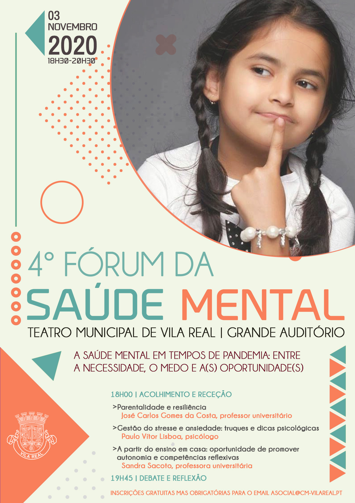 IV FÓRUM DA SAÚDE MENTAL|VILA REAL, 3 DE NOVEMBRO