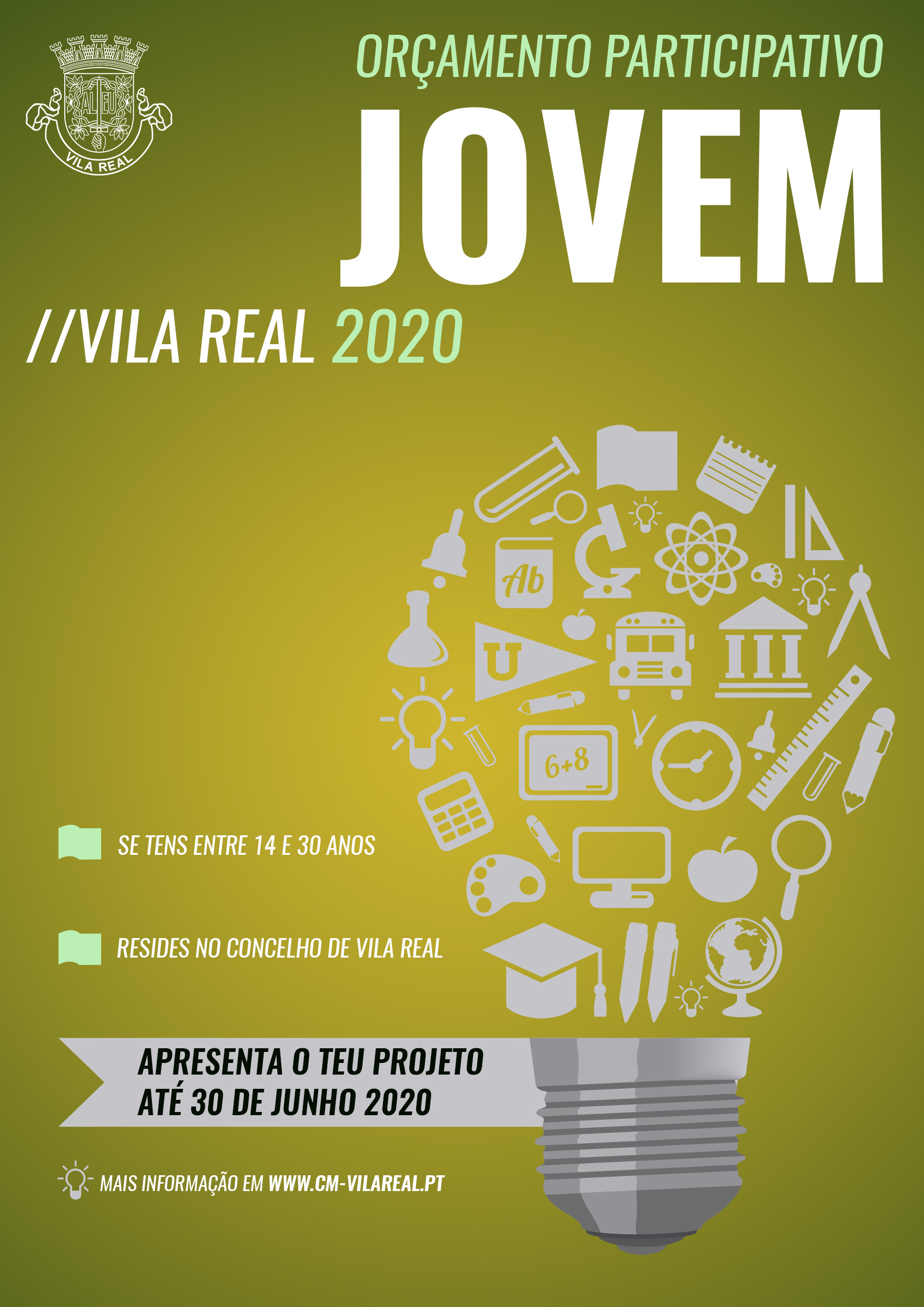 PROJETOS ORÇAMENTO PARTICIPATIVO JOVEM E EMPREENDE@VILLA.JOVEM | CANDIDATURAS ATÉ AO DIA 30 DE JUNHO