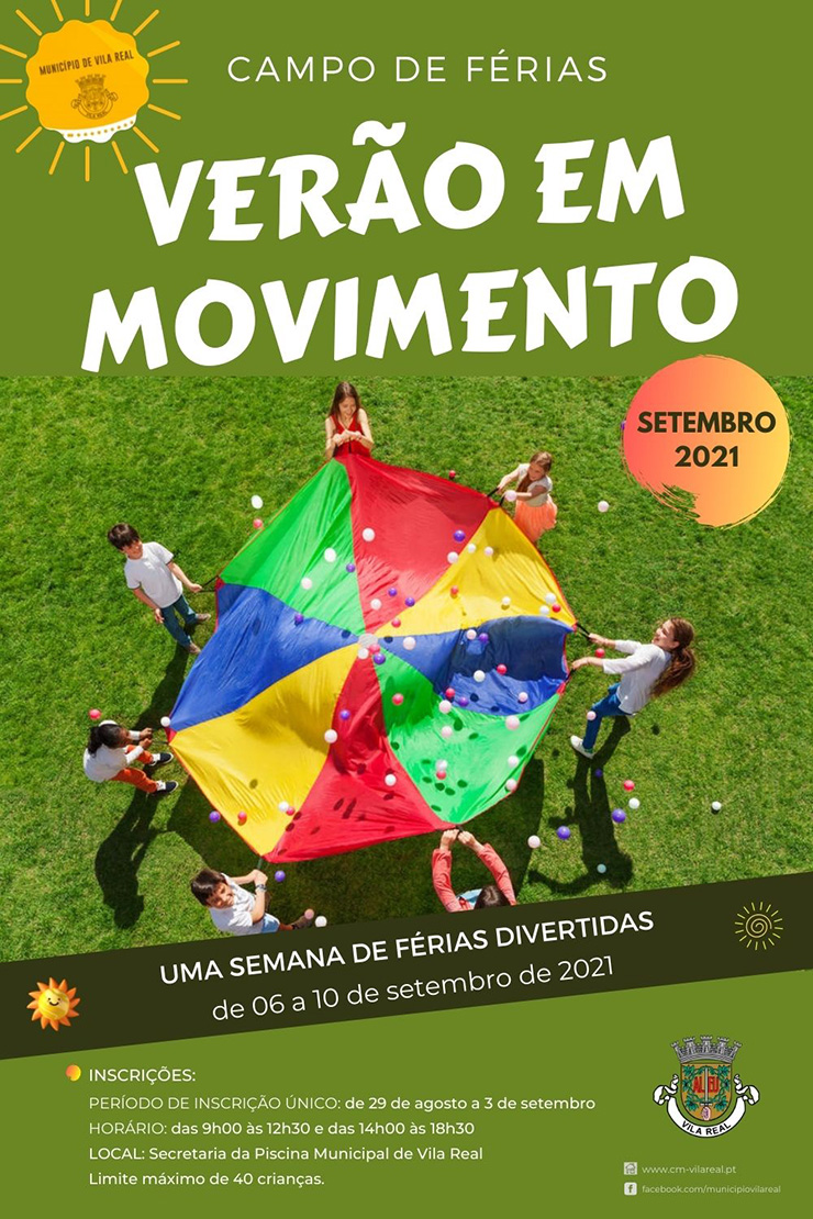 CAMPO DE FÉRIAS – VERÃO EM MOVIMENTO – SETEMBRO 2021