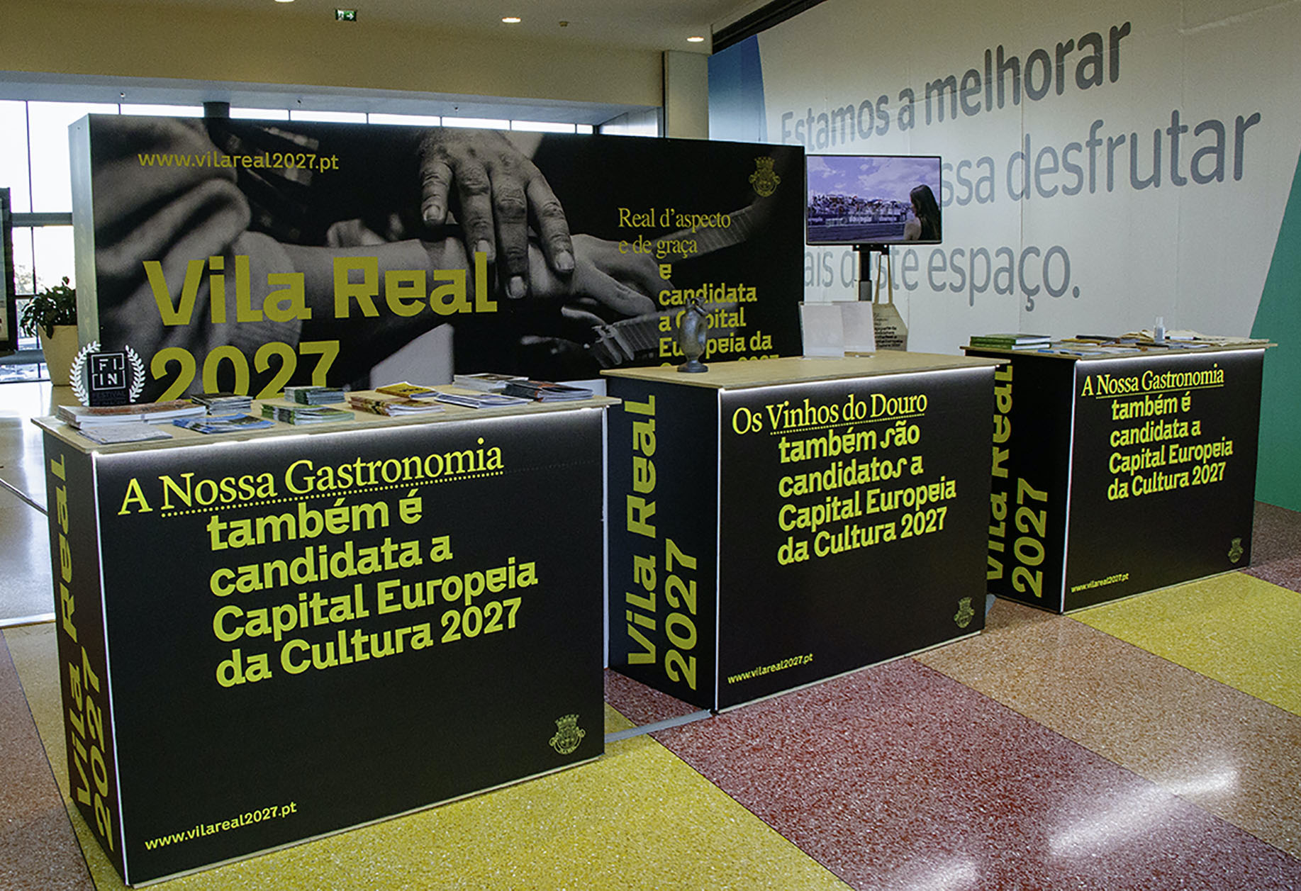 STAND DA CAPITAL EUROPEIA DA CULTURA 2027 NO NOSSO SHOPPING