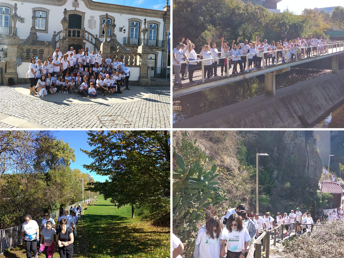 DIA DA SAÚDE MENTAL ASSINALADO COM CAMINHADA